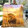 1pc The Lion King Printing Blanket - Soft, All-Season Throw for Living Room, Bedroom,Personalized Gift with Adorable Cartoon Design
