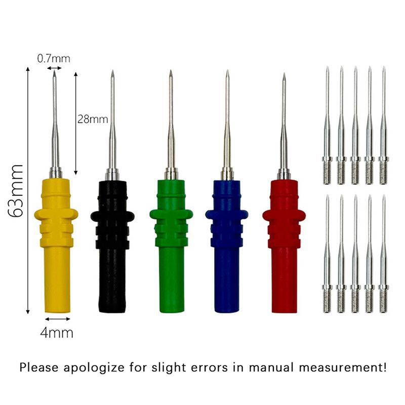 1/2/10 Stück Automotive Diagnose Testsonde Durchstechnadeln Oszilloskop Sondenstifte Set Reparaturwerkzeug Zubehör