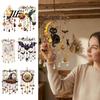 Romantisch Terras Balkon Accessoire Halloween Windgong, Kleurrijke Vogel Zonenvanger, Schattige Retro IJzeren Frame Klok Geest Windgong, Hangende Decoratie