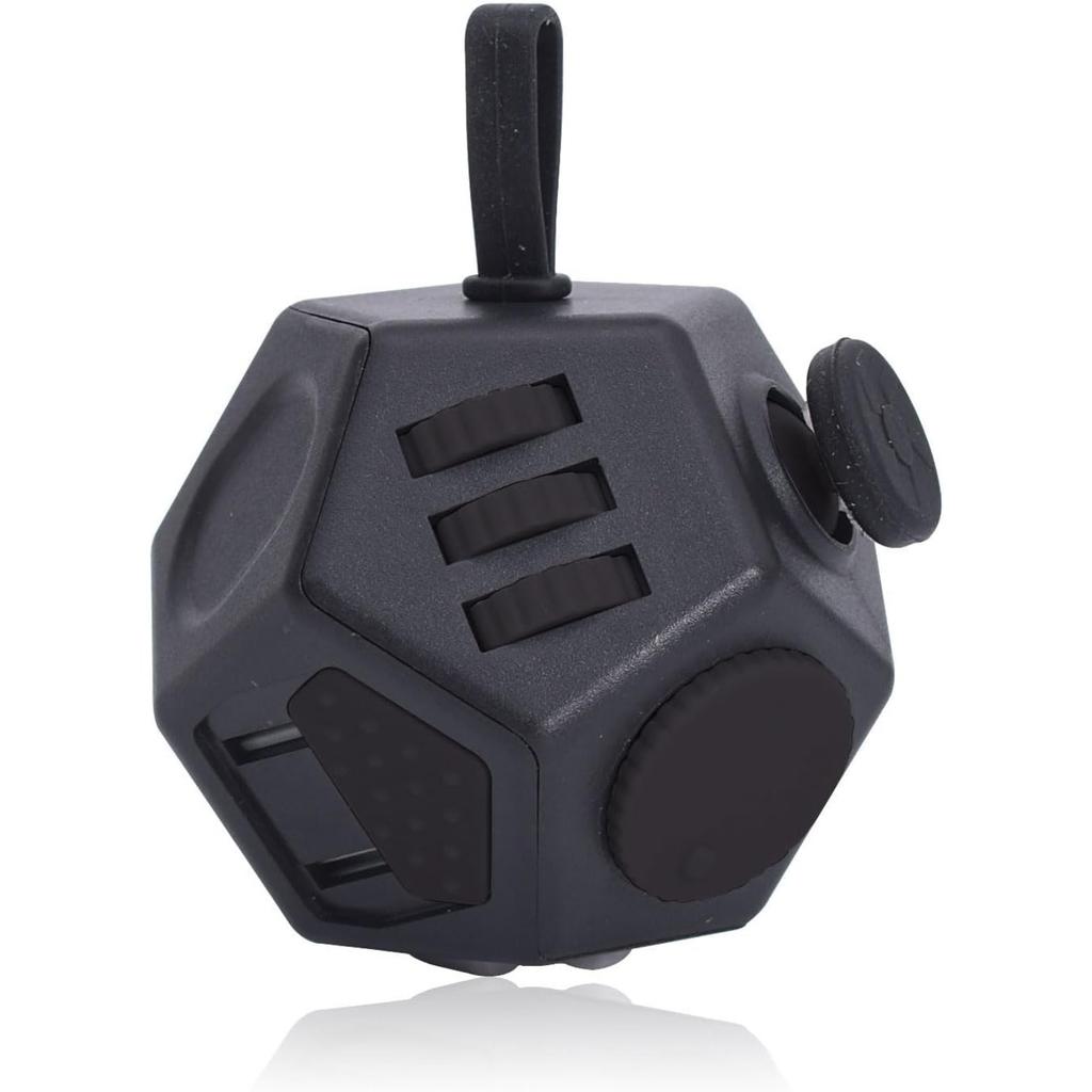 Small Fidget Toys,12 Sided Cube Toys for Kids Adults with Anxiety ADHD Autism and Relief Stress