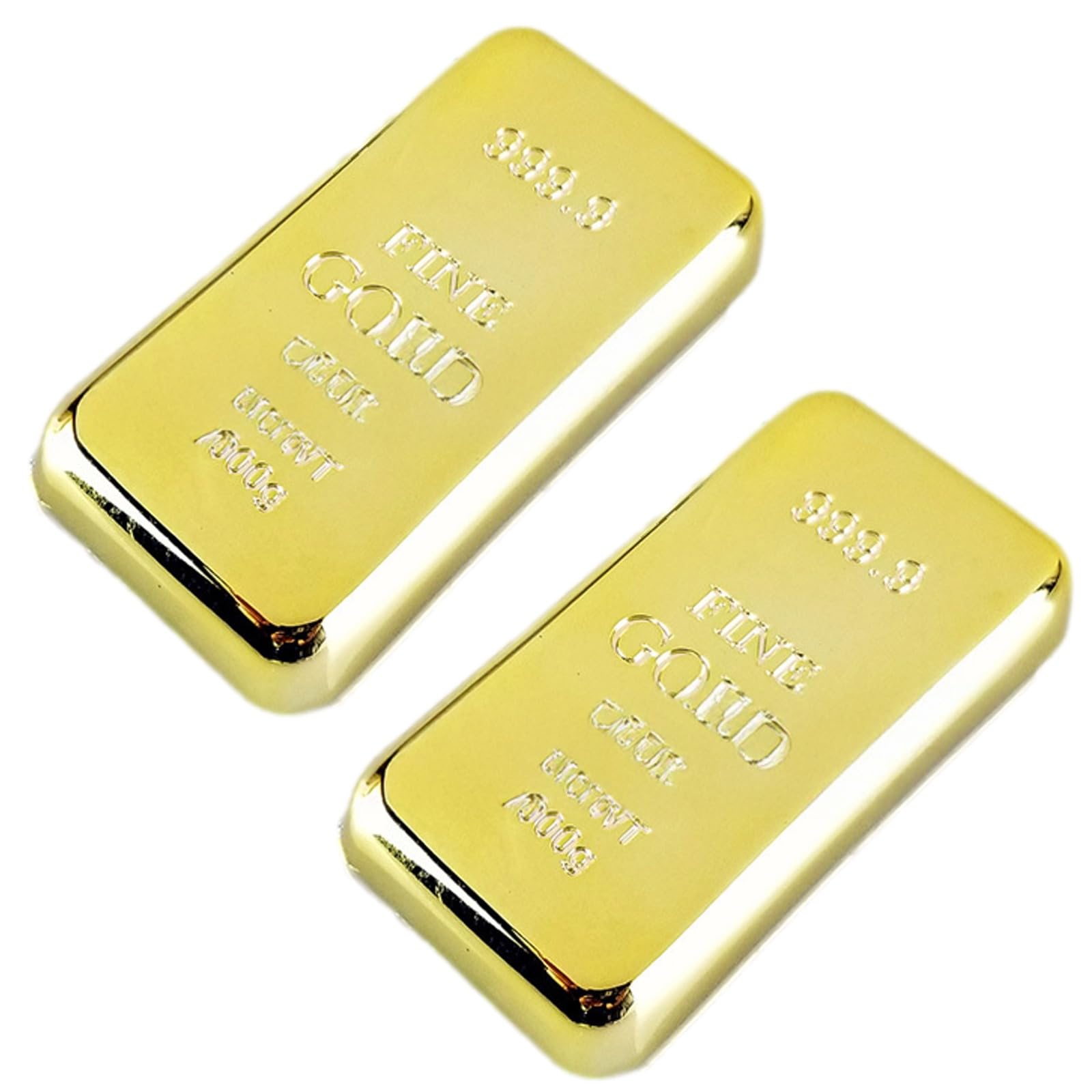 

Рубонари Золотой Слиток Реплика Пресс-папье Набор из 2 Слитков (Золото) золотой