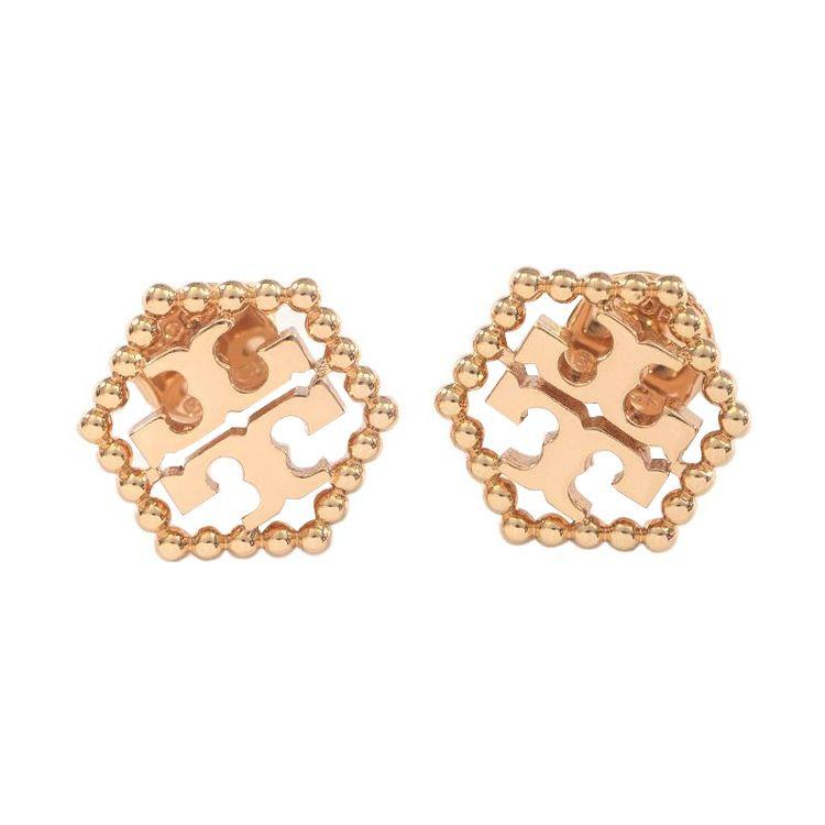 Tory Burch Milgrain Hexagon Earrings Women earrings Gold 84510-697 Gold,F