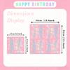 20/40/60pcs Colorful Pink Letter Millennium Style Festival Party Napkins, Family Birthday Party Decoration Napkins