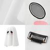 White Phantom Hooded Scarf For Horror Cosplay Stretchy Polyester Fabric Head Cover Ideal For Haunted House Event