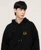 [Unisex] Small Drawing Smile Hoodie_Black