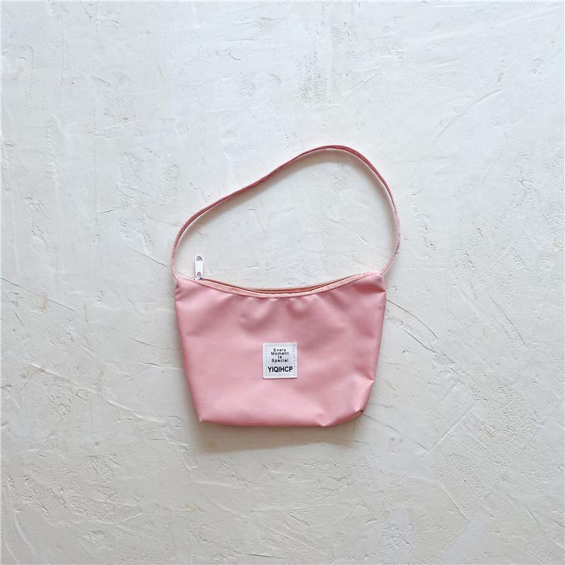 

Stylish Children s Letter Print Shoulder Bag With Colorful Candy Design For School Use рожевий