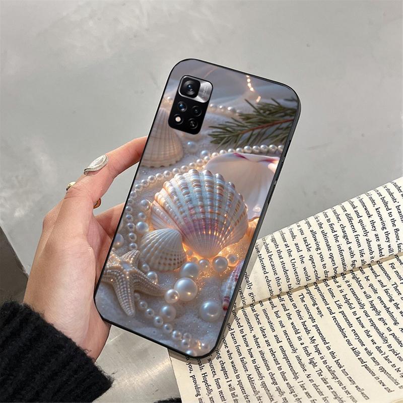 Phone Case For Xiaomi Poco C71 15T 14T Pro Redmi note 15 14 14 13 Pro Redmi A5 15C 13C Starfish Shell blue Ocean