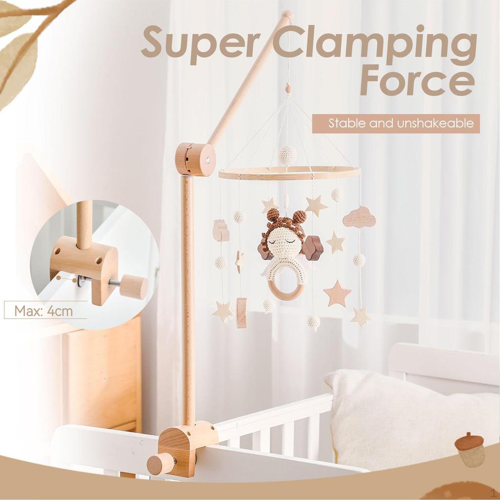 28 inch Screw Crib Mobile Bed Bell Holder DIY Toy Decoration for Cot