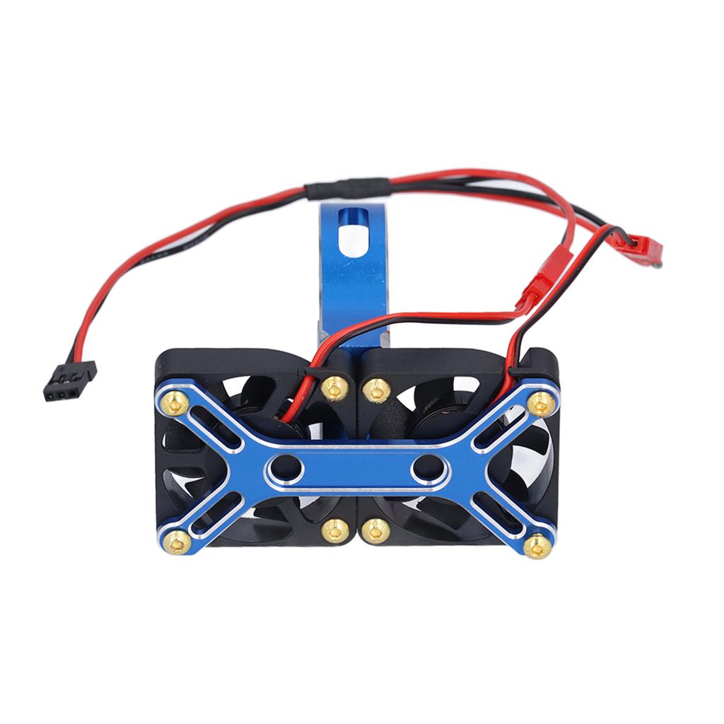 4985 1717 Aluminum Alloy Brushless Motor Cooling Fan Heat Sink for Traxxas 15 RC CarBlue