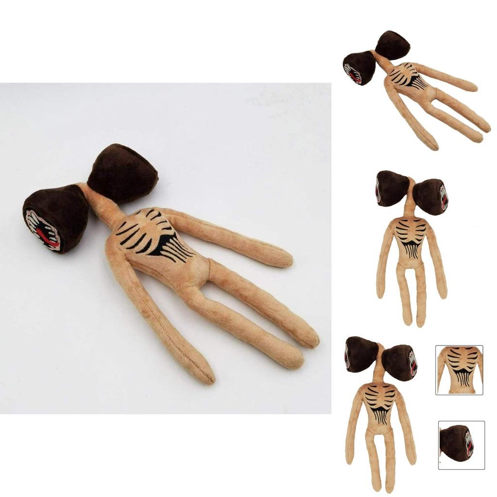 Adorable Brown Siren Head Soft Stuffed Doll Ideal For Kids And Plush Lovers