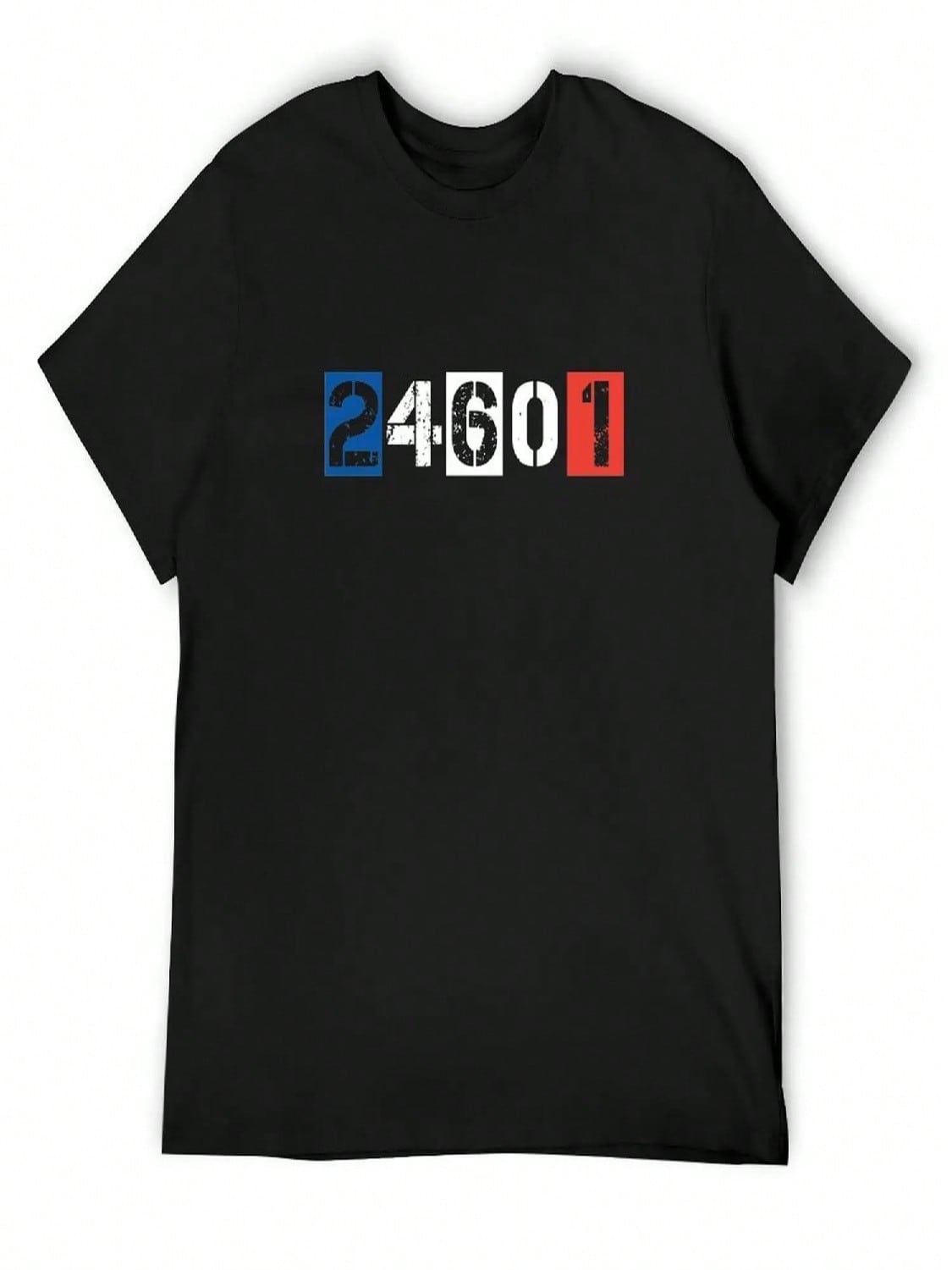 24601 [Les Miserables] T-Shirt Plus Size Tops Graphic Tee Shirt Graphic T Shirts unisex Workout Shirt S разноцветный