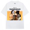 Funny Cute Cat Parody TShirt This Is Radiohead Meme Design Casual Tee Unisex Korean Style Versatile Balck and White