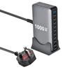 1000W GaN Multi-USB-Ladestation 10-Port-Hub Typ-C-Ladegerät PD-Schnellladestation Schreibtischladegerät für iPhone Xiaomi