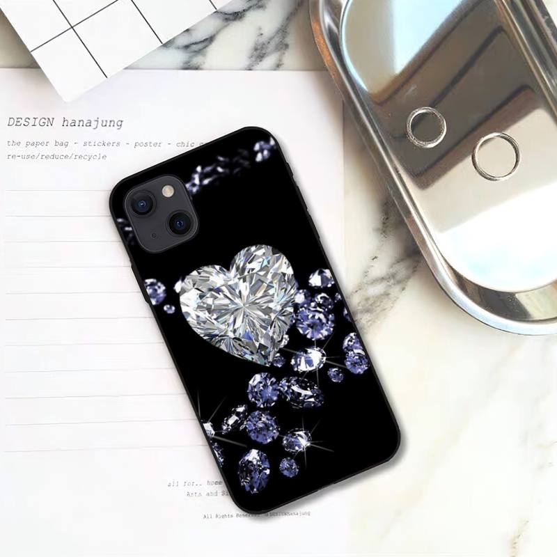 Diamond Love Phone Case For iPhone 11 12 Mini 13 14 Pro XS Max X 8 7 6s Plus 5 SE XR Shell