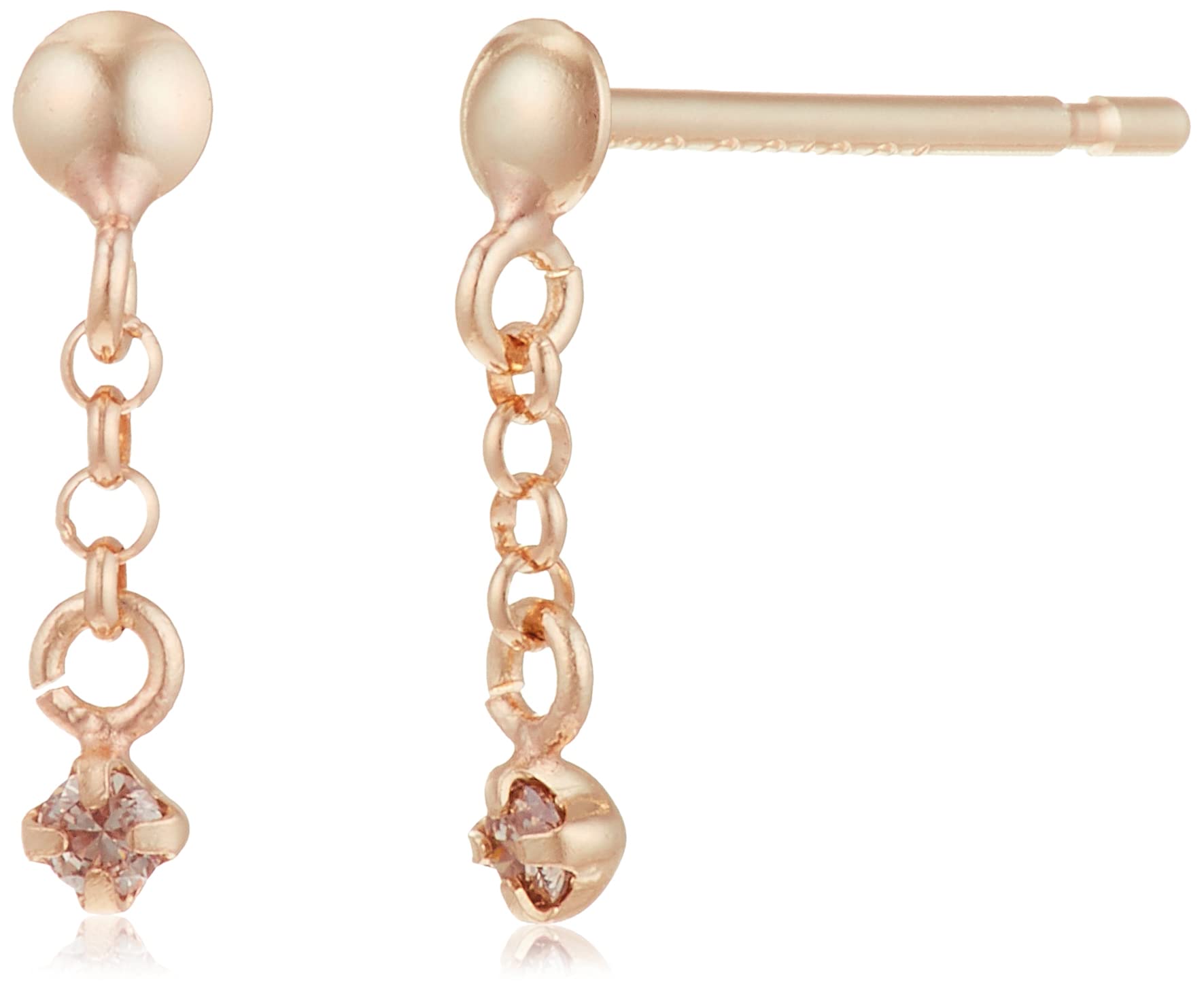 

ESTELLE K10 Pink Gold Diamond Earrings, 0212-1445-0022-0000