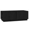 814433 vidaXL Coffee Table Black 110x50x40 Cm Solid Pine Wood