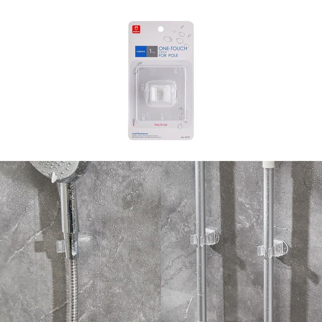Invisible Adhesive Wall Hook No Drill Damage Plastic Bathroom Broom Hanger Mop
