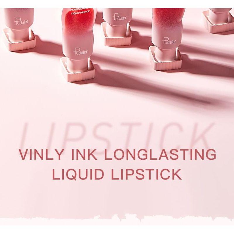 Pudaier - Pearlescent Mirror Liquid Lip Gloss - 8 Colors
