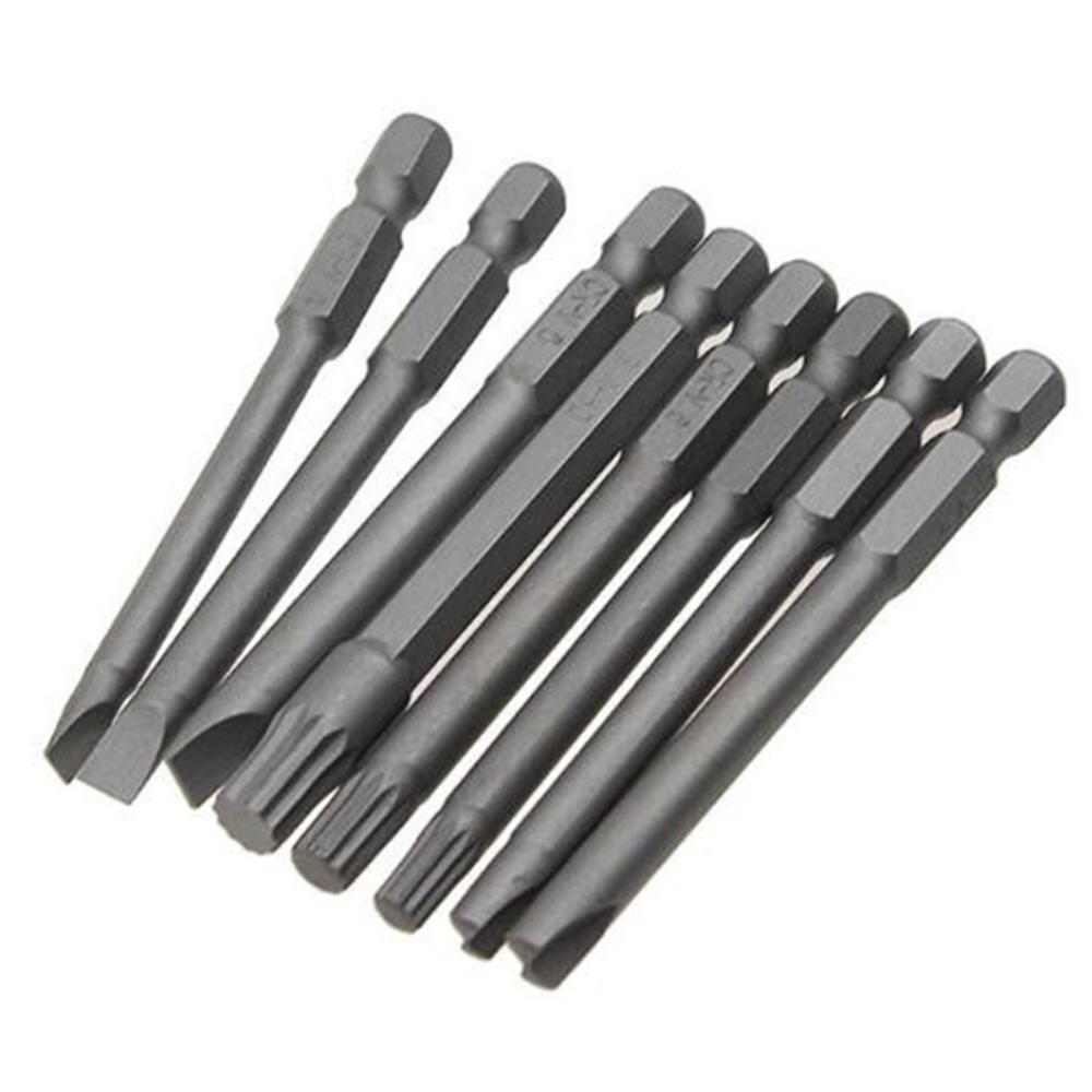 50pcs 75mm Extra Long Reach Bit Set Security Screwdriver Bits Torx Star Hex Bit