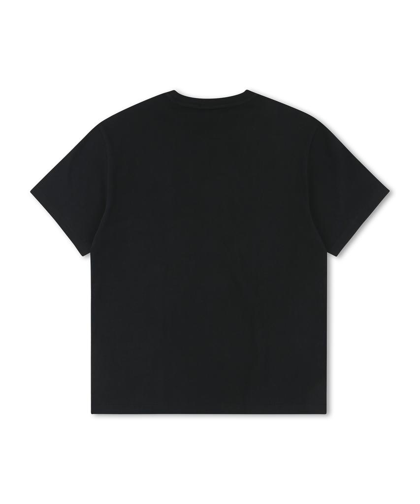 DOLPHIN WAVE APPAREL [Set] Dolphin Chain Embroidery Short Sleeve T-Shirt + Single Pleat Sweat Shorts (Type B)