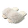 Ins Open Plush Slippers Home Less Plush Slippers Indoor European and American Plush Slippers