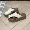 New Style of Slippers Women's Shoes Cake Height-increasing Thick-soled Flip-flops