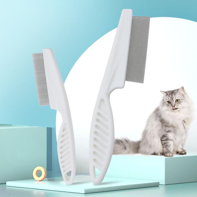 Multi-Purpose Flea Comb for Dogs and Cats - Fine-Toothed Plastic & Steel Needle Design
