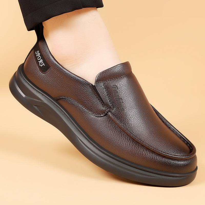 Fashion Luxury Brand Handmade Loafers 2025 New Leather Mens Shoes Fashion Slip on Outdoor Sneakers Mocassins Soft Casual Leather Shoes