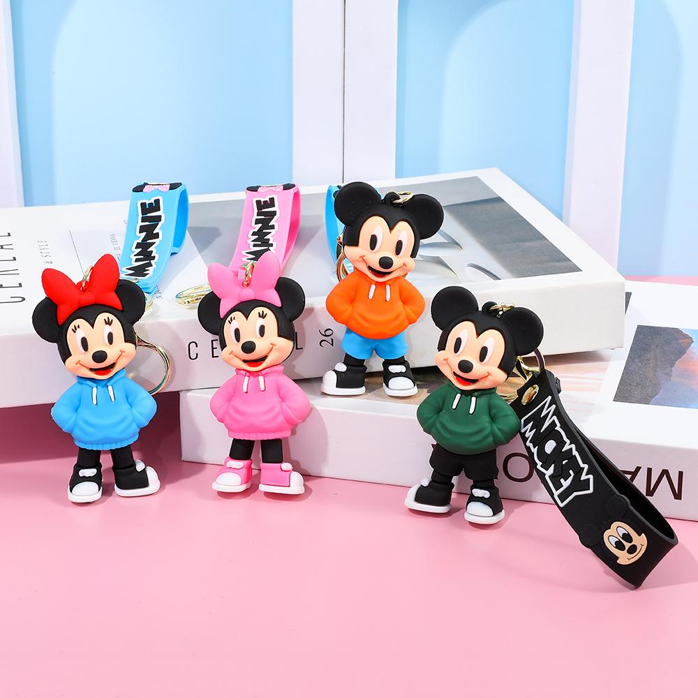 Mickey and Minnie series cute cartoon keychains, various styles of handsome keychains, durable keychains, inspired