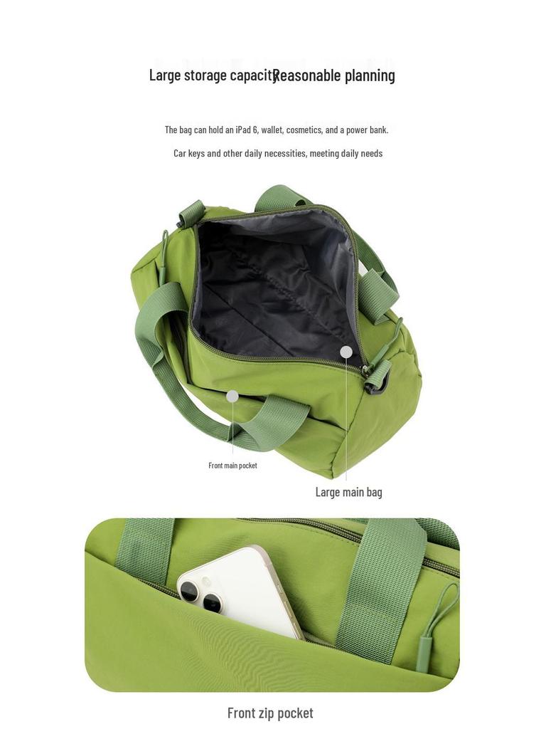 Damen Stilvolle Leichte Umhängetasche: Outdoor Casual & Yoga Training Handtasche mit großer Kapazität