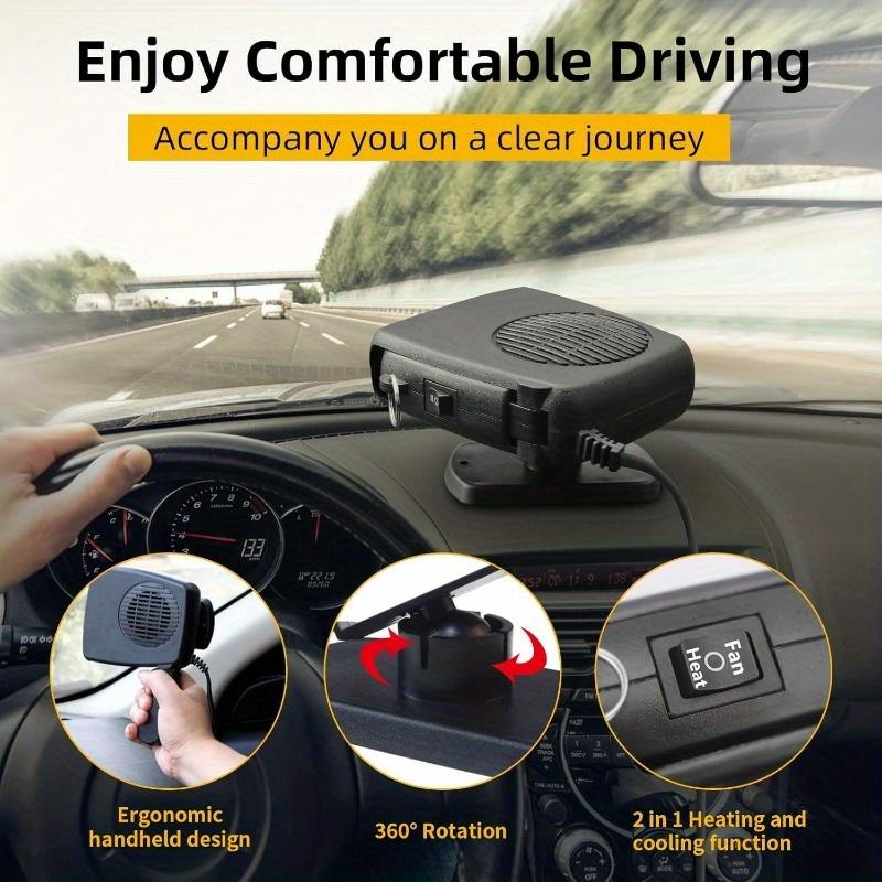 Multifunctional Portable Electric Car Heater Windshield Defroster Demister Quick Heating PVC Material for Car Interior