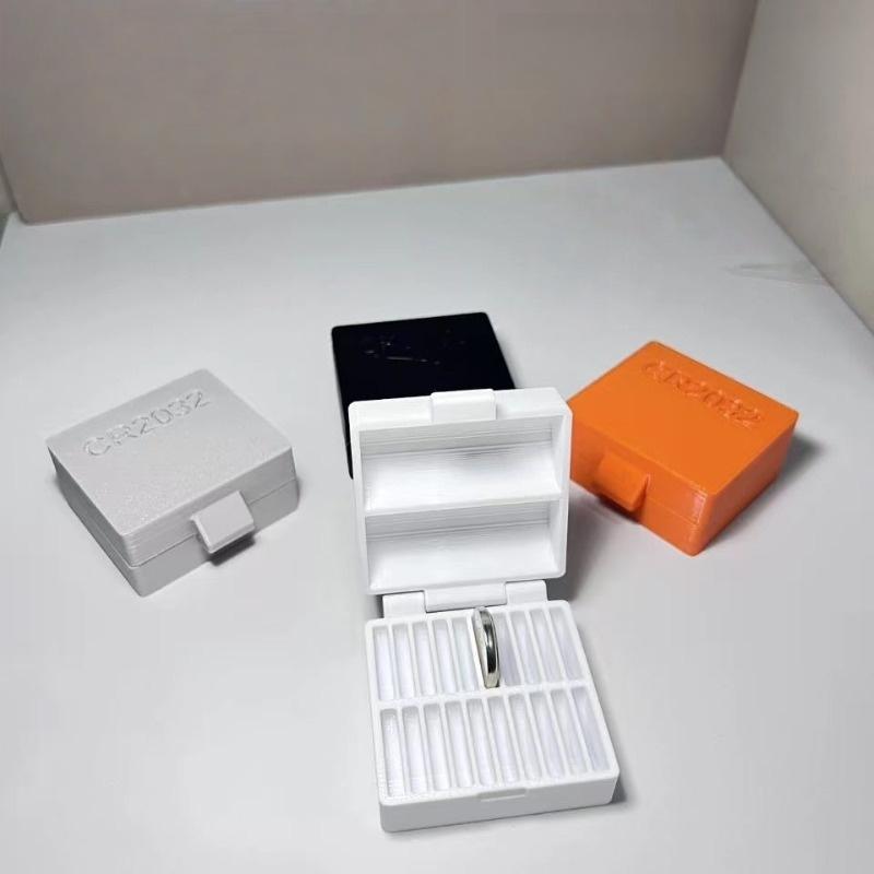 1Pcs Cr2450/Lr44 Button Battery Storage Case Organizer 10/20 Grids Cr2032 Button Battery Storage Box