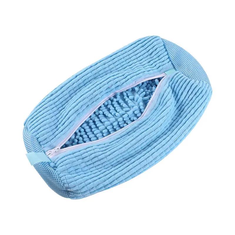 1PCS Wash Shoes Bag Padded Net Laundry Shoes Protector Fluffy fibers Polyester Washing Shoes Machine Laundry Bag Drying Bags