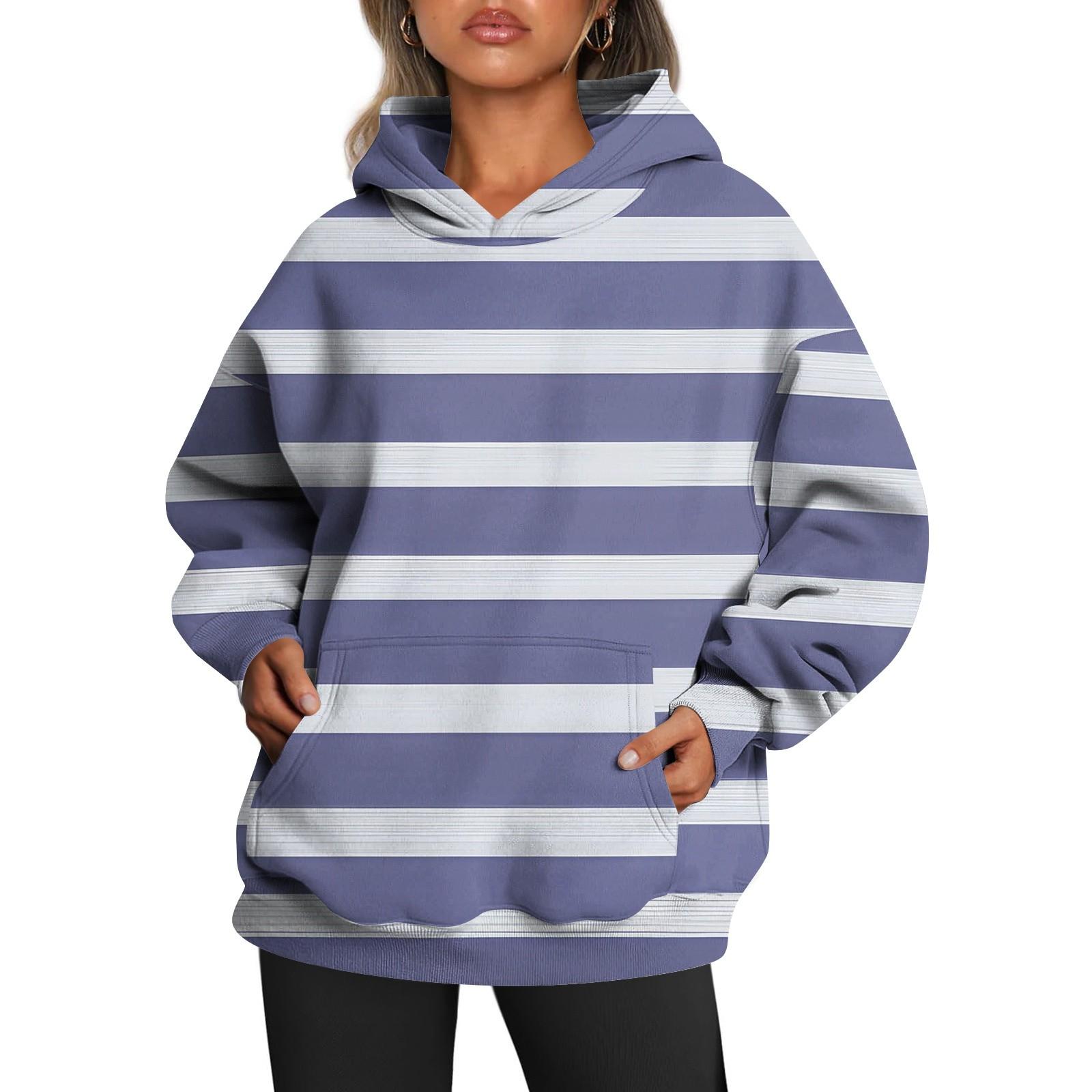 Женские толстовки с капюшоном большого размера с длинным рукавом с принтом — фото 4