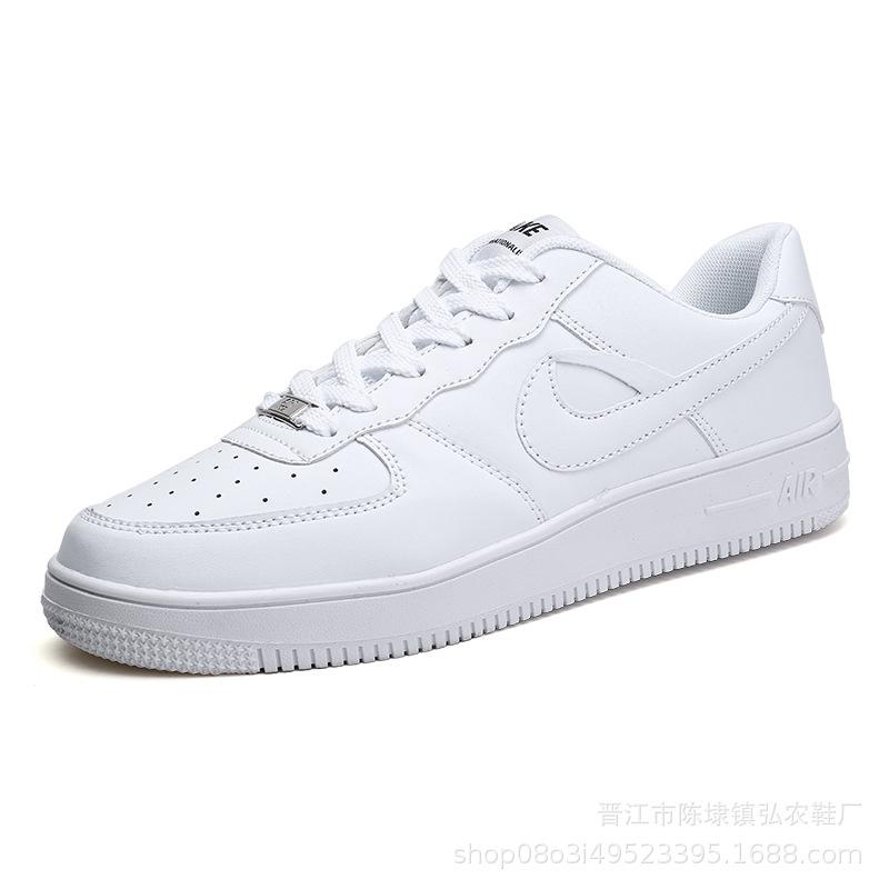 Little White Shoes Men's Shoes Breathable Versatile Sports Casual Couple Board Shoes Large Size Force One Skateboard Shoes