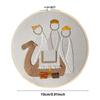 Anfänger Krippen Stickset Krippen Bastelset Stick-Ornament-Set Mit Farbigem Garn Für Anfänger Männer