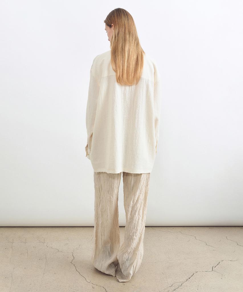 INSILENCE WOMEN Pleated Pants Beige