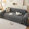 Sofa Cushion  Spring Anti-cat Scratch Universal Sofa Cover Towel Cream Wind Solid Color Sofa Blanket Cover