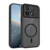 KEYSION Magnetic Phone Case for Xiaomi POCO F8 Pro Silicone+PC Matte Translucent Clear Shockproof Back Cover for POCO F8 Ultra