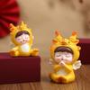 Cartoon Dragon Baby Ornament Resin Dragon Statue Car Interior Dragon Figurine  Children