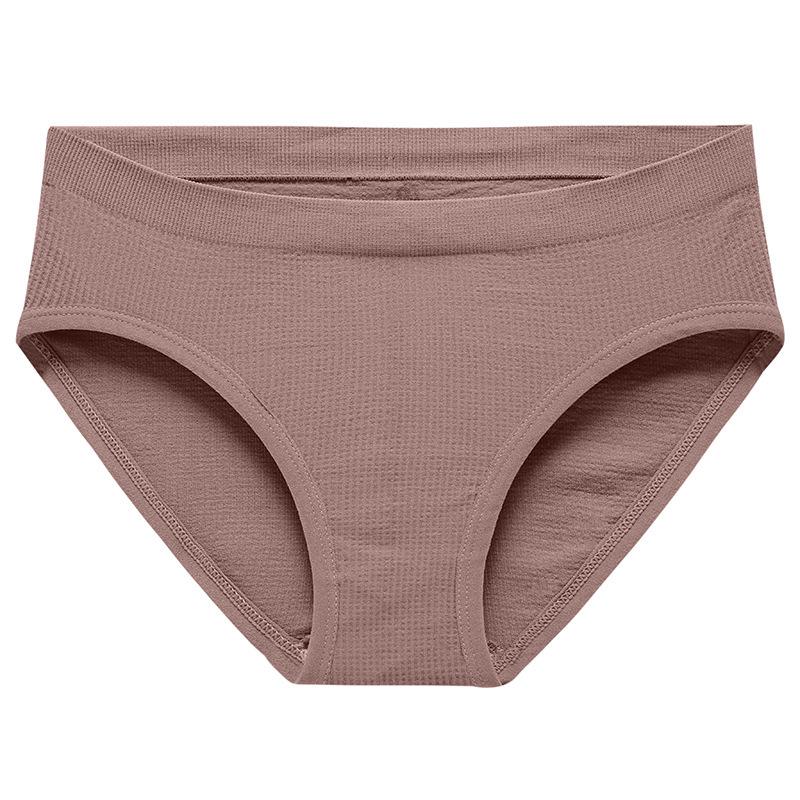 Women's Seamless Plus Size Comfortable Mid-Rise Breathable Cotton Hip-Lifting Panties