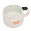 Panela Elétrica 1.6L Antiaderente Multiuso Panela de Arroz Panela de Macarrão para Cozinha Dormitório Escritório Branco