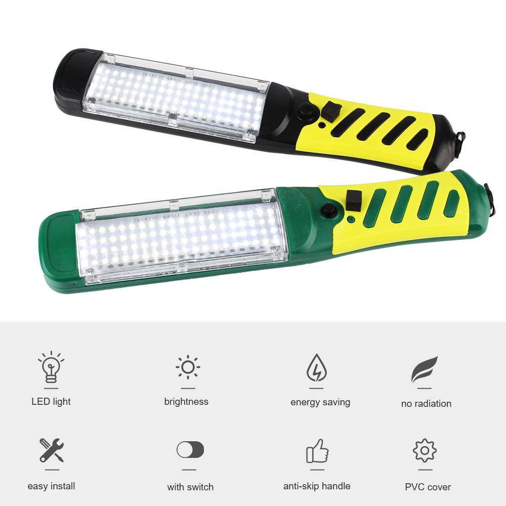 Spotlights 80 LED Beads With Switch/Hook/Magnet Work Lamp Wireless 6500K 40W Super Bright Universal Portable Driving Lamp