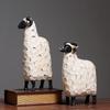 Nordic Sheep Figurines: Cute Home Decorations for Living Room or Gift.
