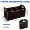 Car Versatile Canvas Car Trunk Organizer Foldable Storage Box for Vehicle Essentials Waterproof Durable Design for SUV Trucks