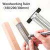 Stainless Steel Precision Marking Measuring Scale Ruler Pen Woodwork Accessory