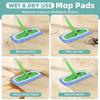 4pcs Reusable Mop Pads Ultra-Fine Fiber Dry Sweeping Cloth And Machine Washable Wet Pads for Replacement