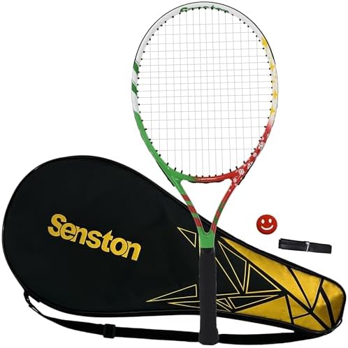 Senston 19 23 25 Aluminum Kids Junior Tennis Racquet with Racket Cover for Boys Girls