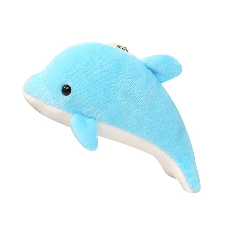 Cute Little Dolphin Pendant Plush Toy Doll Dolphin Doll Girl Bag Keychain Small Pendant Rag Doll