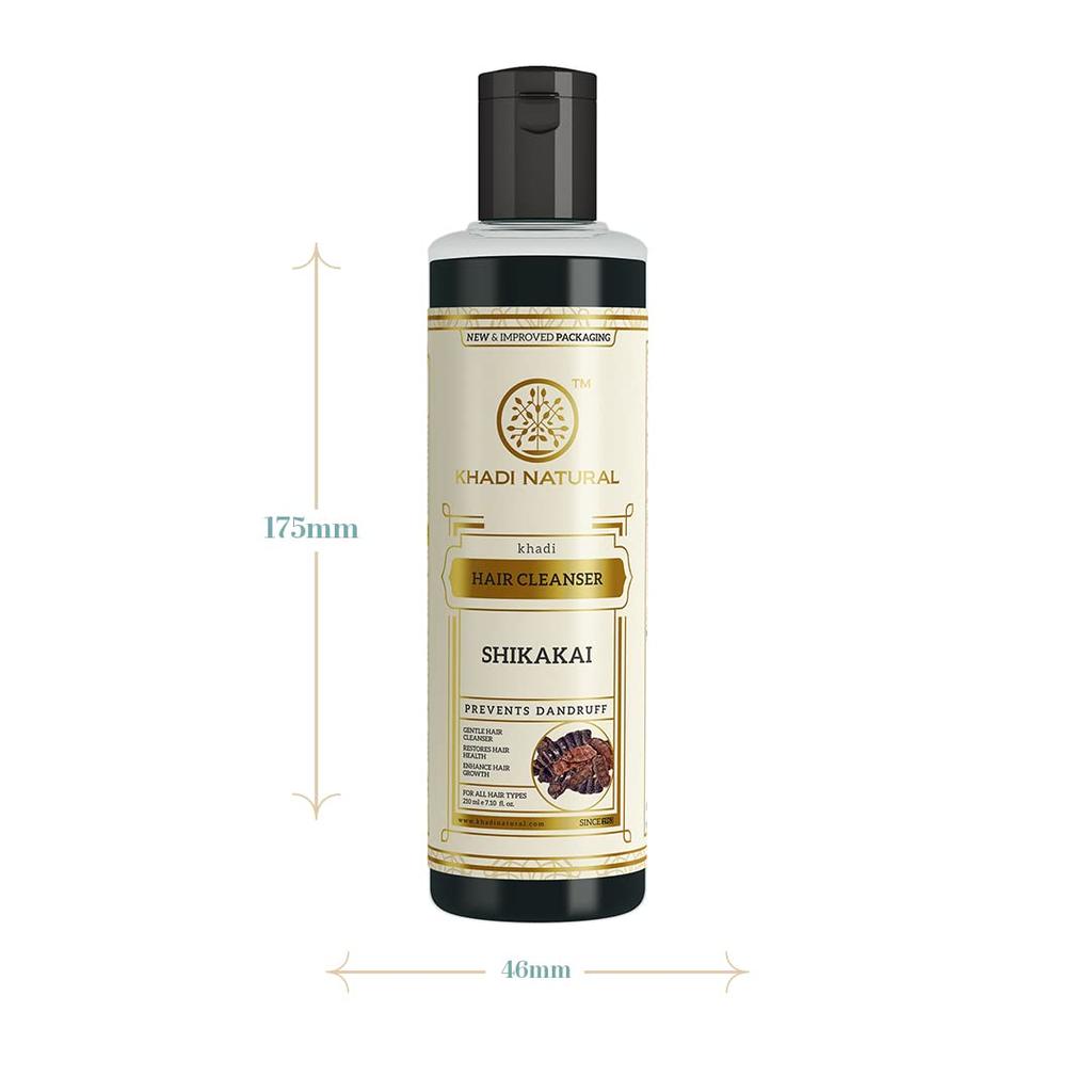 Khadi Natural Shikakai Shampoo 210ml Pack of 1 | Natural Hair Cleanser for All Hair Types